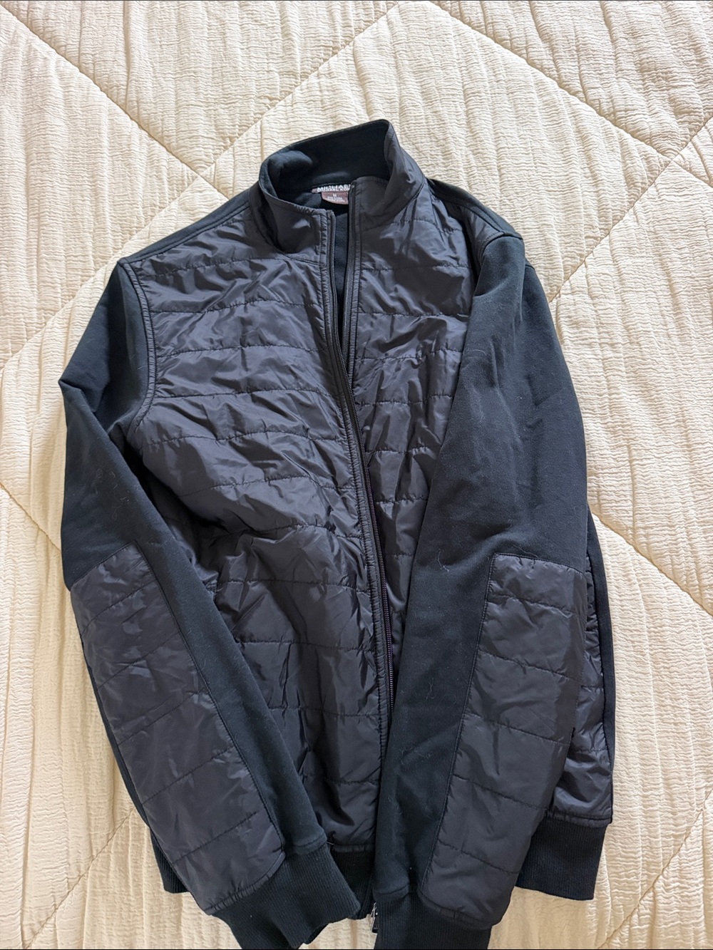 Michael michael kors Men's Quilted Black Hybrid Jacket